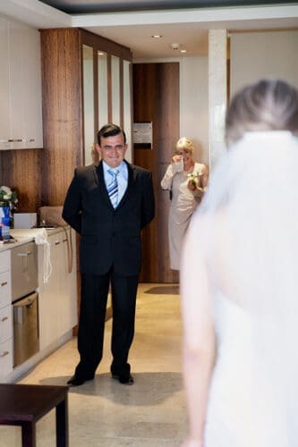  a fathers reaction to his daughter as a bride