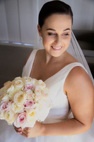 Bride getting ready to be Married at Braeside Estate