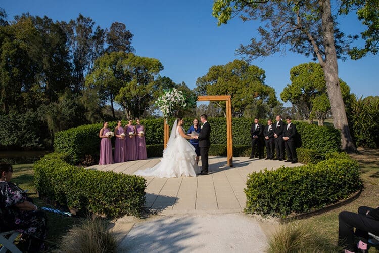 Wedding Ceremony at Braeside Chapel