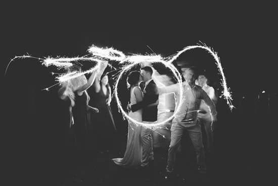 Night time wedding photo at Cedar Creek in Tamborine Mountain