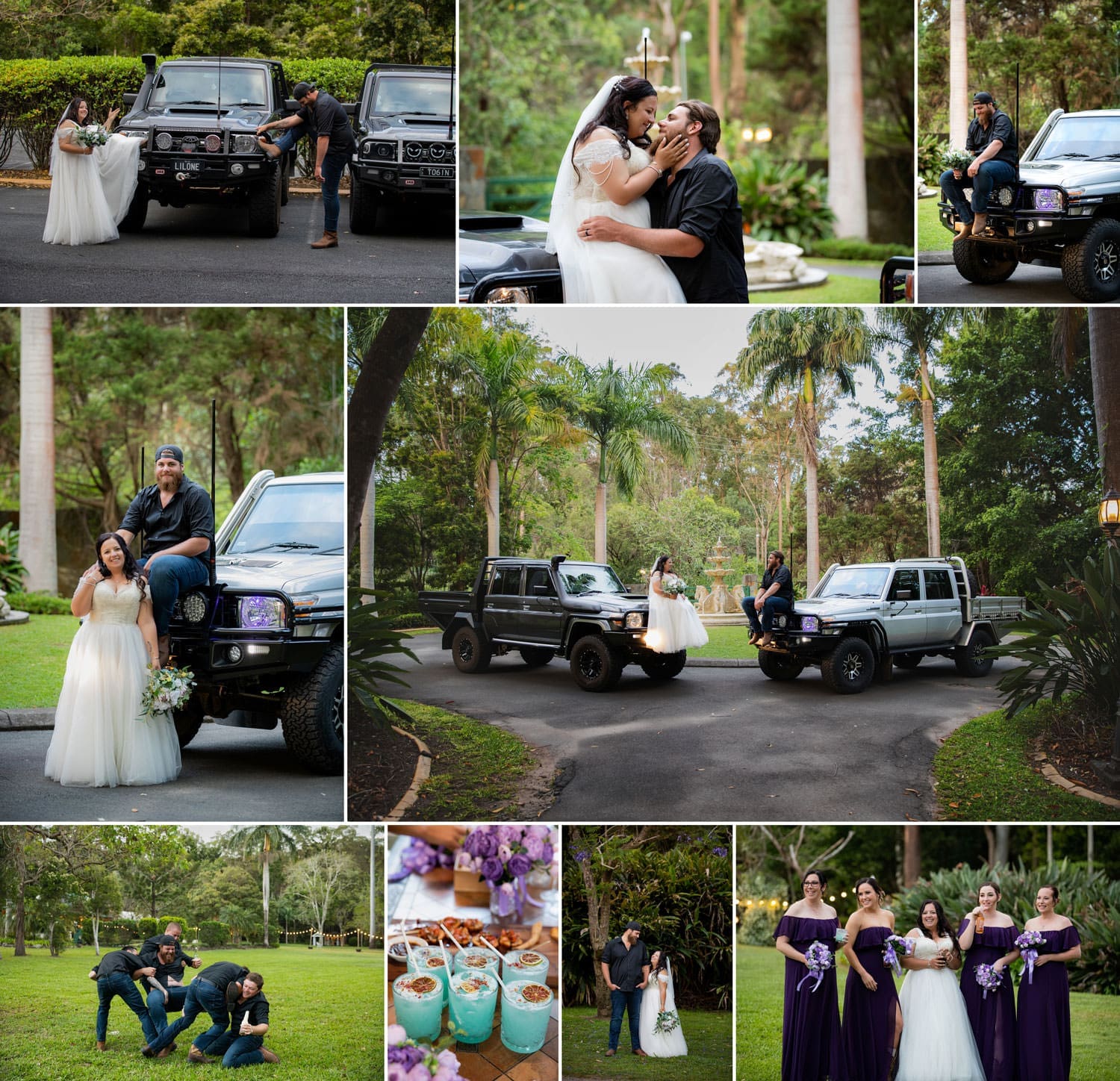 Wedding photos at Coolibah Downs Mt Nathan wedding venue