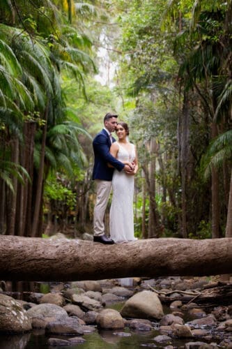 Wedding Photography at Cedar Creek Lodges in Mt Tamborine