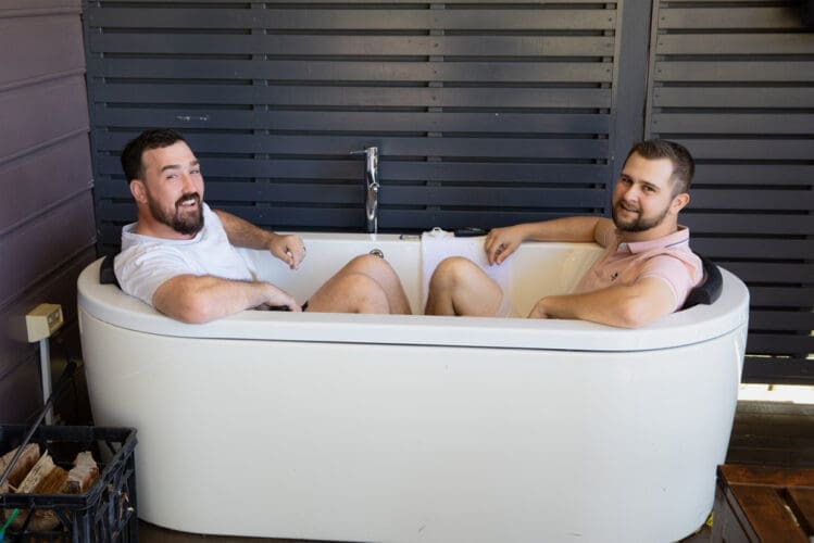 Boys want to have fun at Trish and Nick's Ocean View Estates Wedding