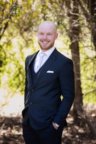 Nick is ready to see his bride for their first look