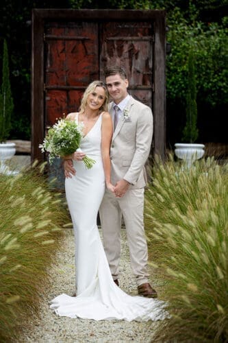Bride and groom at Braeside Estate, captured by Gold Coast photographer
