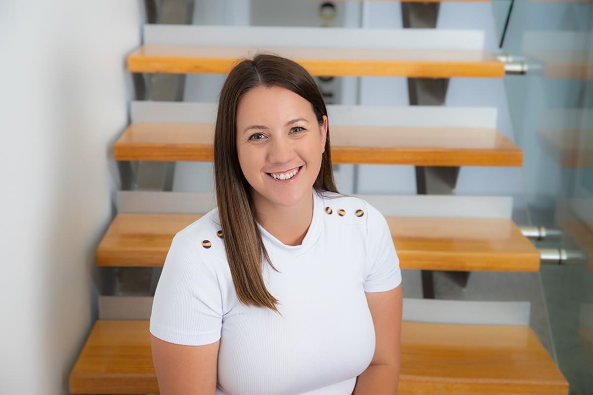Corporate Headshot taken with studio lights on location in Brisbane